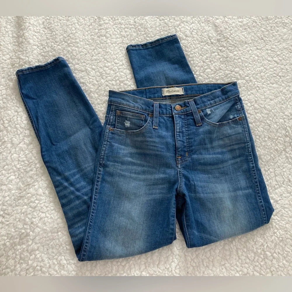 Madewell women’s slim straight denim jeans, size 26 - Picture 2 of 11